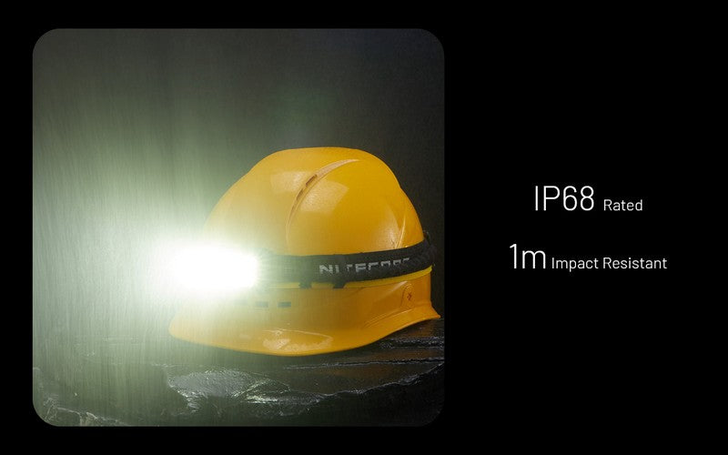 Lampe frontale Nitecore HU2000 - 2000 Lumens - S'alimente en USB-C  NYCTALOPE  