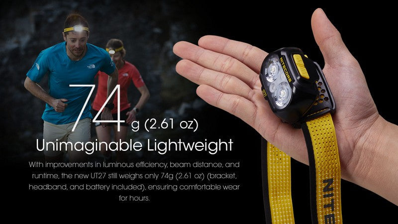 Lampe Frontale Nitecore UT27 NEW PRO – 800 Lumens  NYCTALOPE  