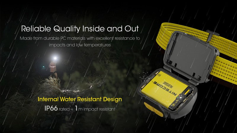 Lampe Frontale Nitecore UT27 NEW PRO – 800 Lumens  NYCTALOPE  