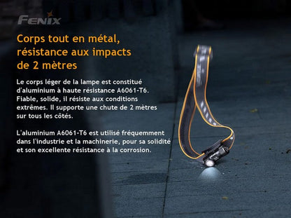 Lampe Frontale Fenix HM50R V2.0 - 700 Lumens - Rechargeable USB-C  NYCTALOPE  