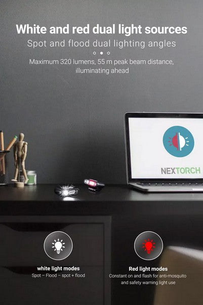 Lampe Multifonction Nextorch UT30 - 320 Lumens  NYCTALOPE  