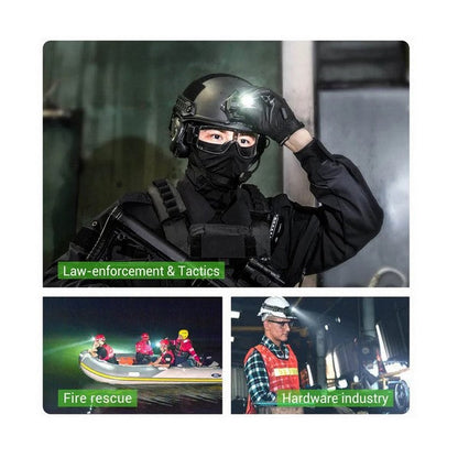 Lampe frontale Nextorch oStar - 500 Lumens - multifonctions pour casque de chantier et tactique  NYCTALOPE  