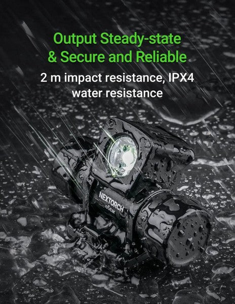 Lampe frontale Nextorch oStar - 500 Lumens - multifonctions pour casque de chantier et tactique  NYCTALOPE  