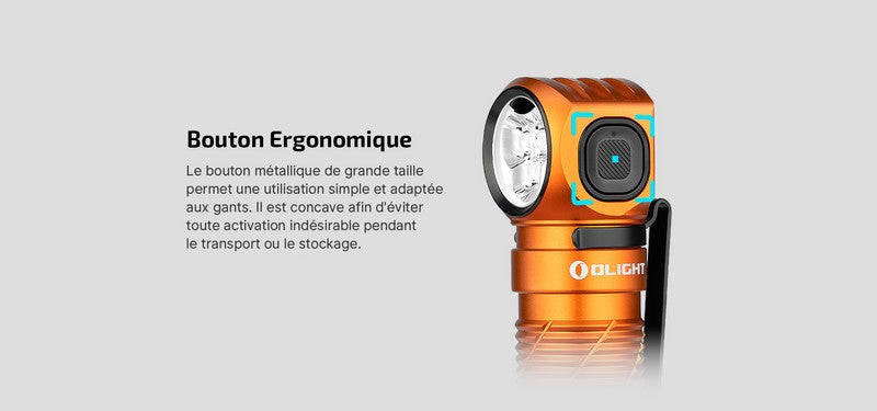 Lampe Frontale Olight Perun 3 - 3000 Lumens rechargeable  NYCTALOPE  