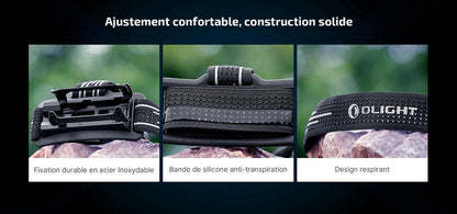 Lampe Frontale Olight Perun 3 - 3000 Lumens rechargeable  NYCTALOPE  