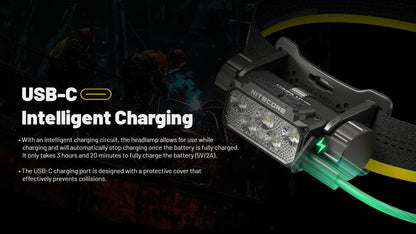 Lampe frontale Nitecore HC70 UHE - 1600 Lumens  NYCTALOPE  