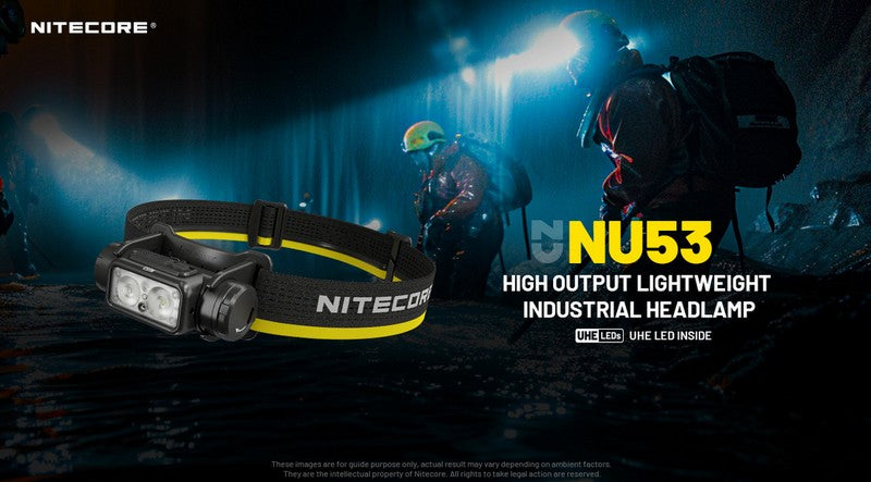 Lampe Frontale Nitecore NU53 - 1800 Lumens rechargeable  NYCTALOPE  