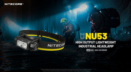 Lampe Frontale Nitecore NU53 - 1800 Lumens rechargeable  NYCTALOPE  