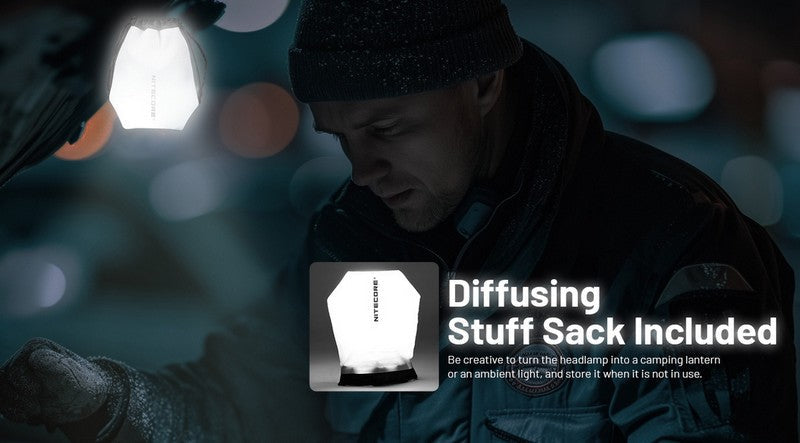 Lampe Frontale Nitecore NU53 - 1800 Lumens rechargeable  NYCTALOPE  