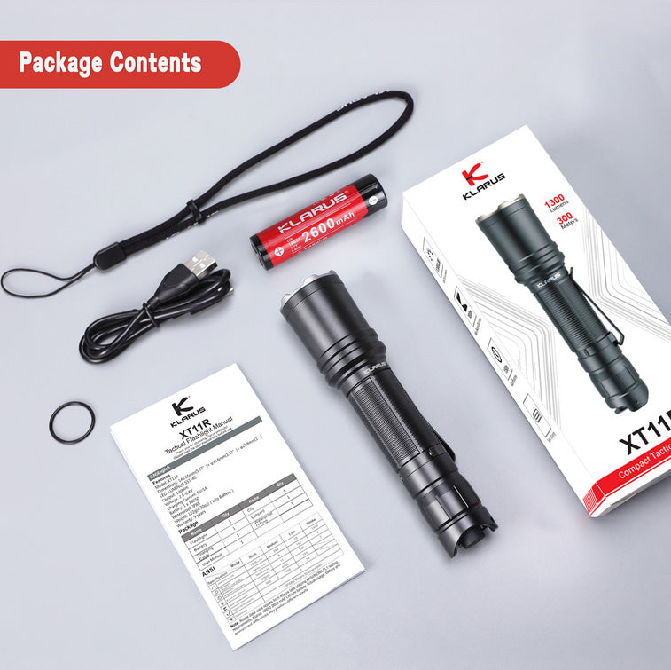 Lampe Torche Klarus XT11R - 1300Lumens