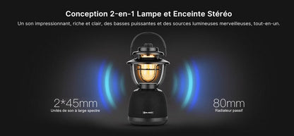 Olight Olantern Music - Lampe de camping avec enceinte stéréo  NYCTALOPE  