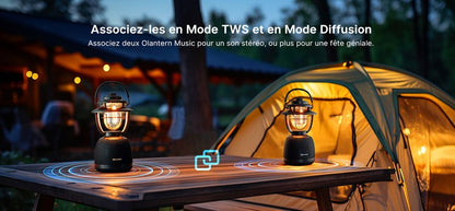 Olight Olantern Music - Lampe de camping avec enceinte stéréo  NYCTALOPE  
