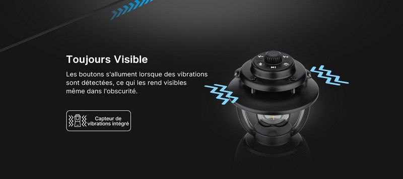 Olight Olantern Music - Lampe de camping avec enceinte stéréo