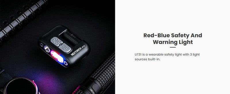 Lampe Multifonction Nextorch UT31 - 220 Lumens - lumière de secours de sécurité et d'avertissement  NYCTALOPE  