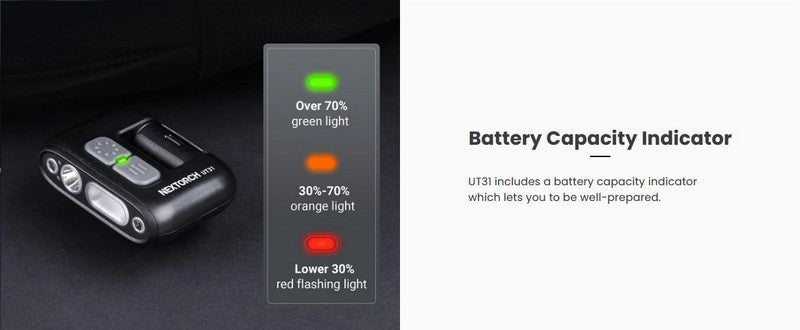 Lampe Multifonction Nextorch UT31 - 220 Lumens - lumière de secours de sécurité et d'avertissement  NYCTALOPE  
