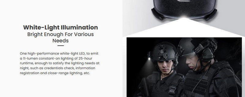 Lampe Multifonction Nextorch UT22L (Molle et Clip) - 11 Lumens - rouge et bleu clignotant - warning light  NYCTALOPE  