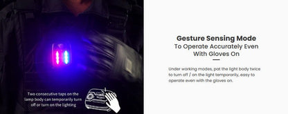 Lampe Multifonction Nextorch UT22L (Molle et Clip) - 11 Lumens - rouge et bleu clignotant - warning light  NYCTALOPE  