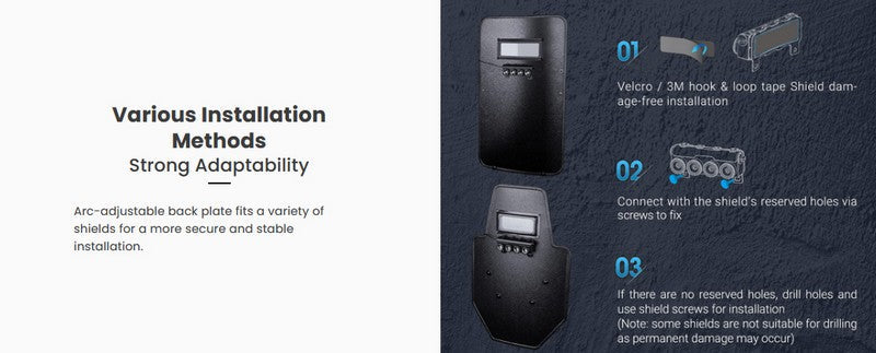 Lampe Tactique Nextorch P20 - 4000 Lumens - phare pour bouclier balistique  NYCTALOPE  