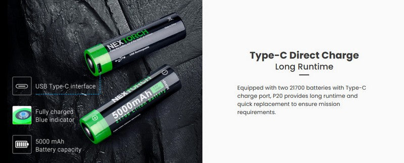 Lampe Tactique Nextorch P20 - 4000 Lumens - phare pour bouclier balistique  NYCTALOPE  