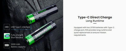 Lampe Tactique Nextorch P20 - 4000 Lumens - phare pour bouclier balistique  NYCTALOPE  