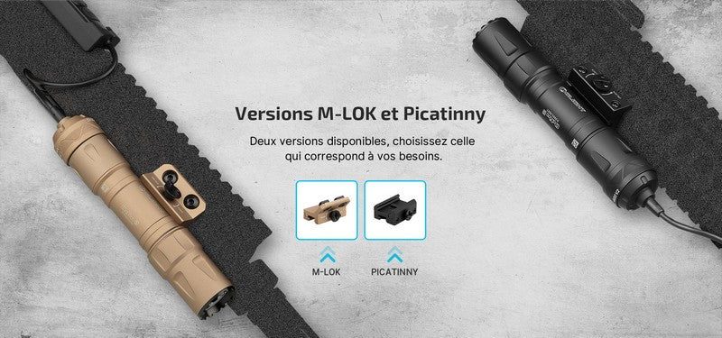 Lampe Torche Olight Odin S – 1500 Lumens – Fixation M-LOK ou Picatinny  NYCTALOPE  