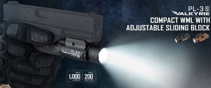 Lampe Tactique Olight Valkyrie PL-3S - 1000 Lumens - Lampe tactique militaire professionnelle  NYCTALOPE  