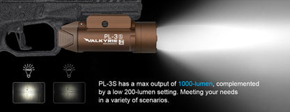 Lampe Tactique Olight Valkyrie PL-3S - 1000 Lumens - Lampe tactique militaire professionnelle  NYCTALOPE  