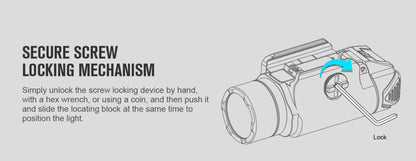 Lampe Tactique Olight Valkyrie PL-3S - 1000 Lumens - Lampe tactique militaire professionnelle  NYCTALOPE  