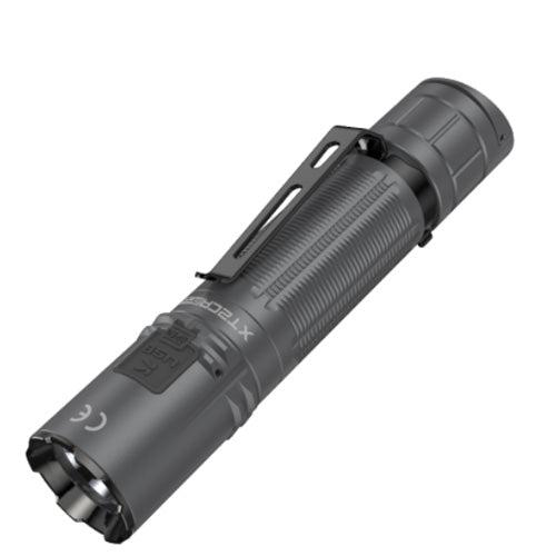 Lampe Torche Klarus XT2CR PRO GRIS BETON – 2100 Lumens tactique et rechargeable  NYCTALOPE  