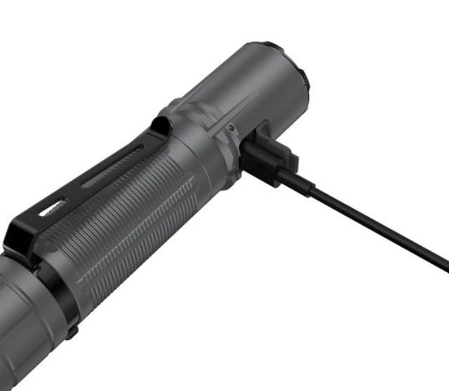 Lampe Torche Klarus XT2CR PRO GRIS BETON – 2100 Lumens tactique et rechargeable  NYCTALOPE  