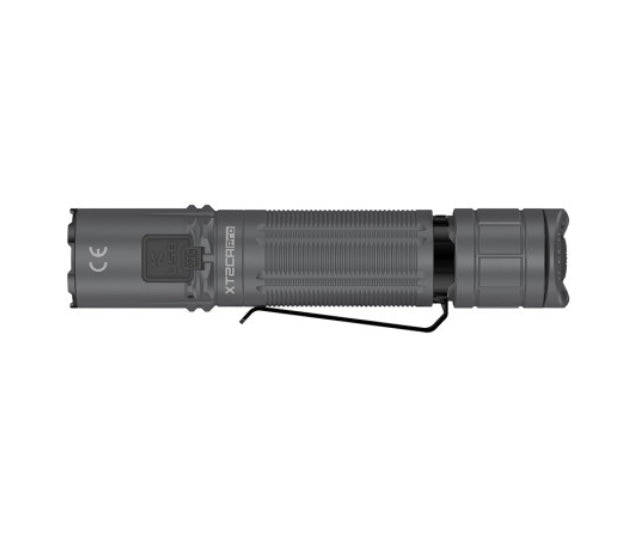 Lampe Torche Klarus XT2CR PRO GRIS BETON – 2100 Lumens tactique et rechargeable  NYCTALOPE  