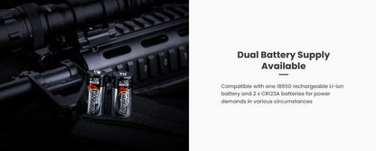 Lampe arme à feu Nextorch WL50iR - 860Lumens - Infra rouge - Fixation sur rail picatinny  NYCTALOPE  