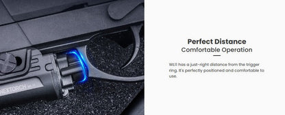 Lampe arme de poing Nextorch WL11 - 650 Lumens - Fixation sur rail  NYCTALOPE  