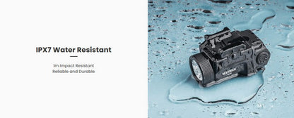 Lampe arme de poing Nextorch WL14 - 500 Lumens - Rechargeable - Fixation sur rail  NYCTALOPE  