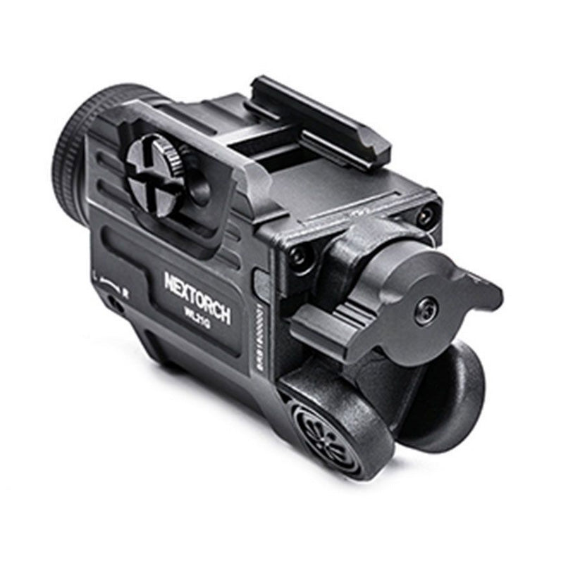 Lampe arme de poing Nextorch WL21G - 650 Lumens + laser vert - Fixation sur rail  NYCTALOPE  