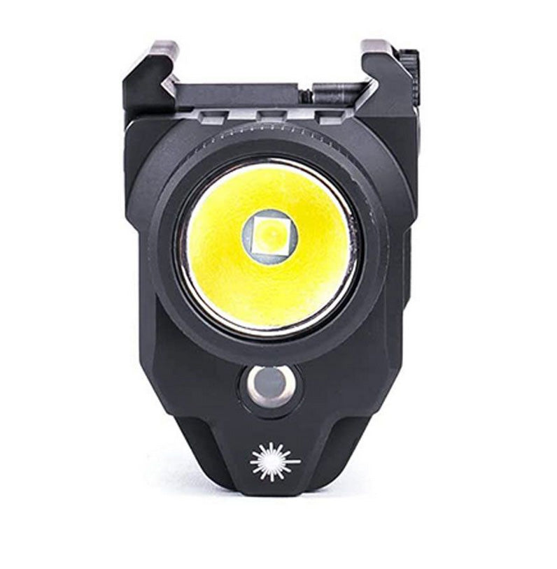 Lampe arme de poing Nextorch WL21G - 650 Lumens + laser vert - Fixation sur rail  NYCTALOPE  