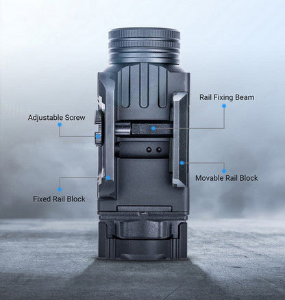 Lampe arme de poing Nextorch WL21G - 650 Lumens + laser vert - Fixation sur rail  NYCTALOPE  