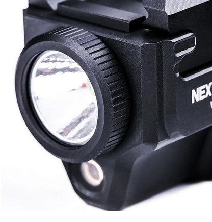 Lampe arme de poing Nextorch WL22G - 650 Lumens + laser vert - Fixation sur rail  NYCTALOPE  