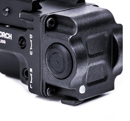 Lampe arme de poing Nextorch WL22G - 650 Lumens + laser vert - Fixation sur rail  NYCTALOPE  