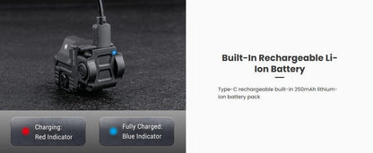 Lampe arme de poing Nextorch WL22G - 650 Lumens + laser vert - Fixation sur rail  NYCTALOPE  