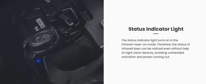 Lampe arme de poing Nextorch WL30 - 400 Lumens - laser vert et IR Infra rouge - Fixation sur rail  NYCTALOPE  