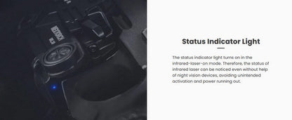 Lampe arme de poing Nextorch WL30 - 400 Lumens - laser vert et IR Infra rouge - Fixation sur rail  NYCTALOPE  