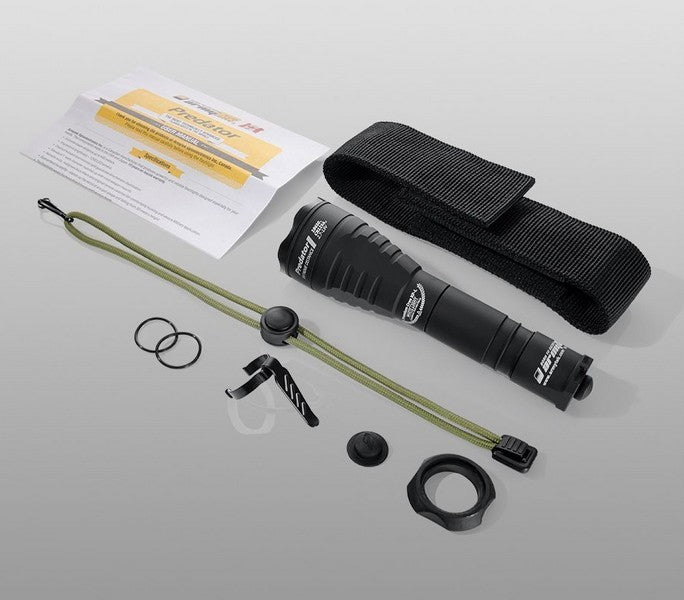 Lampe torche Armytek Predator Green - 200 Lumens en lumière verte  NYCTALOPE  