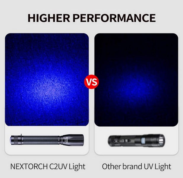 Lampe Torche Nextorch C2 UV Ultraviolet 405 nanomètres  NYCTALOPE  