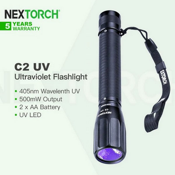 Lampe Torche Nextorch C2 UV Ultraviolet 405 nanomètres  NYCTALOPE  