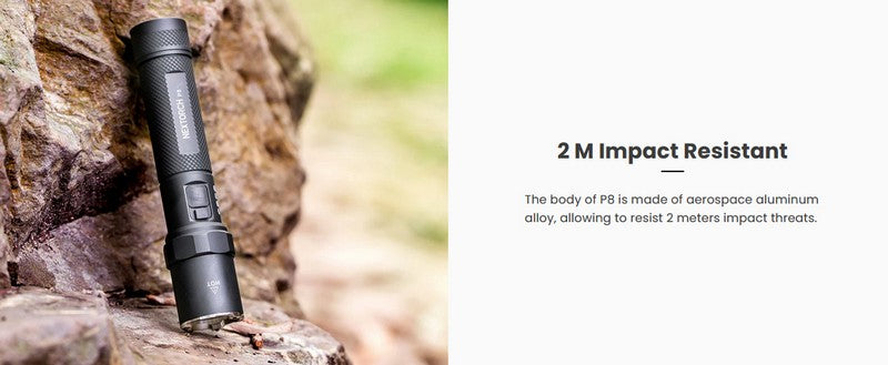 Lampe Torche Nextorch P8 - 1300 Lumens rechargeable  NYCTALOPE  