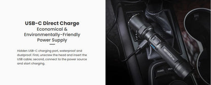 Lampe Torche Nextorch P80 - 1600 Lumens rechargeable USB-C  NYCTALOPE  