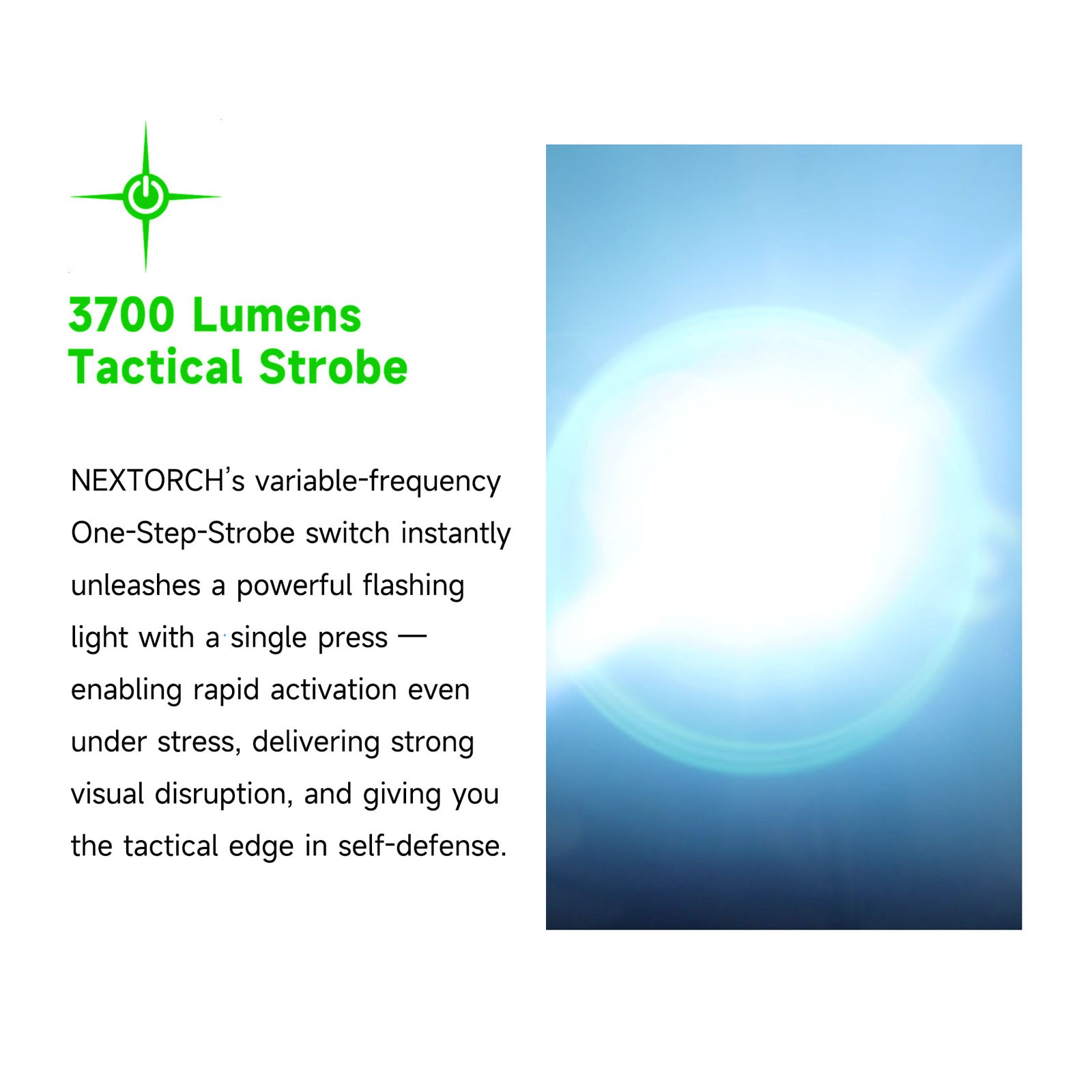 Lampe Torche Nextorch P81B - 3700Lumens rechargeable  NYCTALOPE  