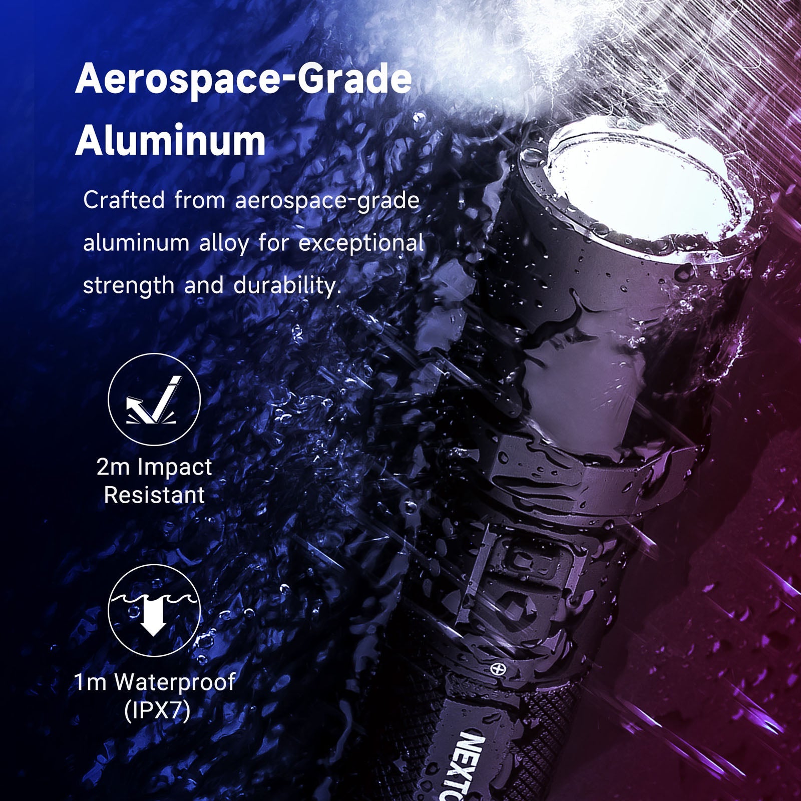 Lampe Torche Nextorch P81B - 3700Lumens rechargeable  NYCTALOPE  