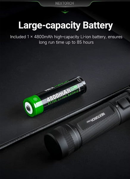 Lampe Torche Nextorch P82C - 2200 Lumens rechargeable - longue portée - NYCTALOPE